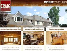 Tablet Screenshot of craigcustombuilders.com
